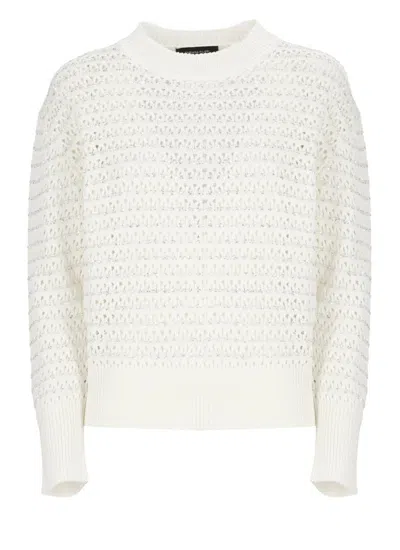 Fabiana Filippi White Cotton Sweater In White