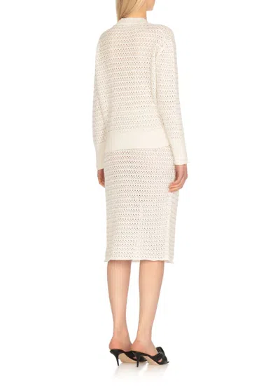 Fabiana Filippi White Cotton Sweater In White