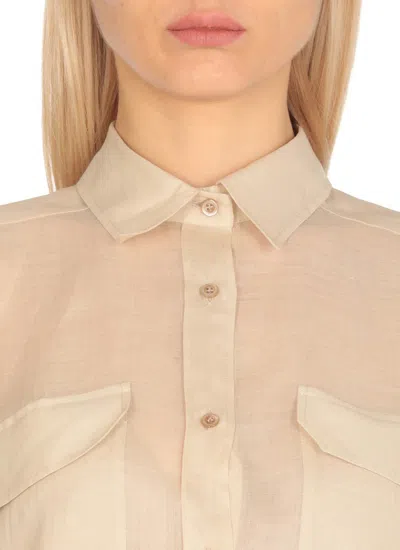Shop Antonelli Shirts In Beige
