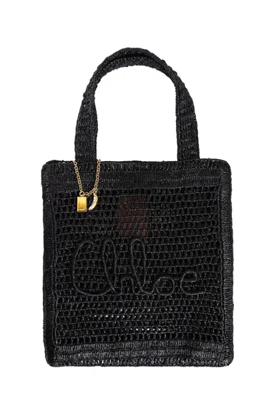 Chloé Woman Black Tote Bags In Black