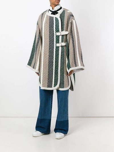Shop See By Chloé Woven Blanket Coat