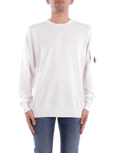 C.p. Company Cp Company Sweaters In Gauze White Bianco