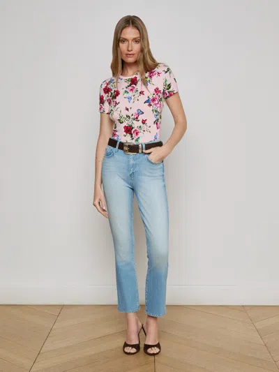 L Agence Mira Cropped Bootcut Jean In Barker
