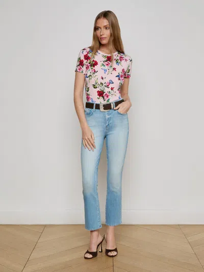 L Agence Mira Cropped Bootcut Jean In Barker