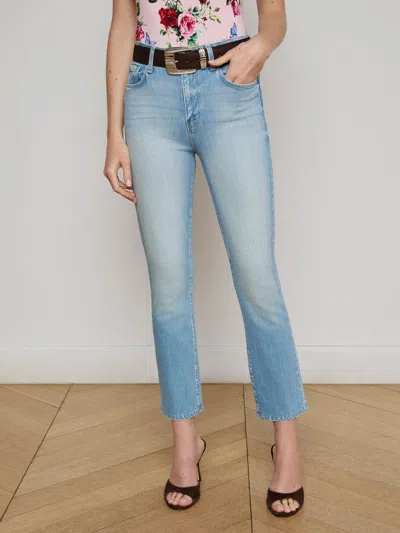 L Agence Mira Cropped Bootcut Jean In Barker