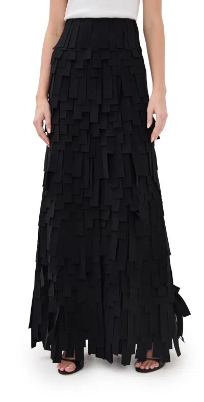 A.w.a.k.e. A. W.a. K.e. Mode Multi Rectangle Skirt Black In Black