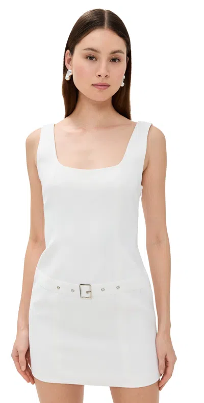 Lioness Reeling Mini Dress Foam In White