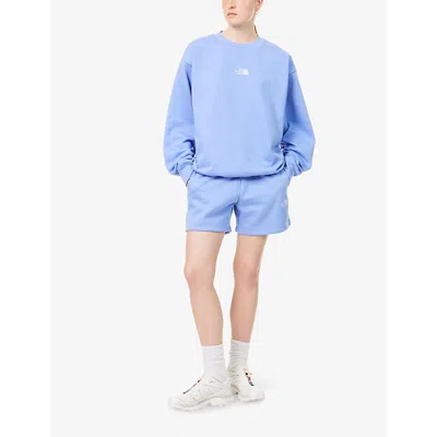 The North Face Womens Essential Oversize Cotton-blend Sweatshirt Medium Blue Xs In Medium Blue