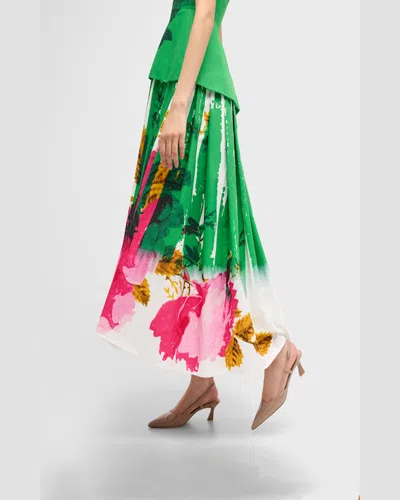 Stuart Weitzman Vinnie Leather Kitten Slingback Pumps In Cream