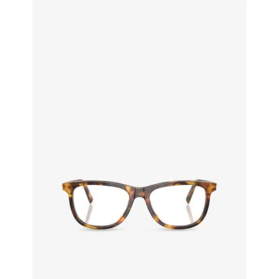 Miu Miu Womens Brown Mu 01wv Square-frame Acetate Eyeglasses In Brown