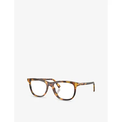 Miu Miu Womens Brown Mu 01wv Square-frame Acetate Eyeglasses In Brown