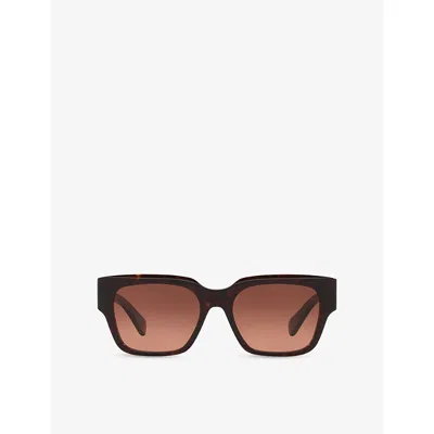 Chloé Womens Brown 6n000506 Square-frame Acetate Sunglasses