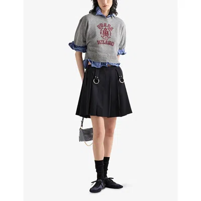 Prada Mini Skirt In Blue