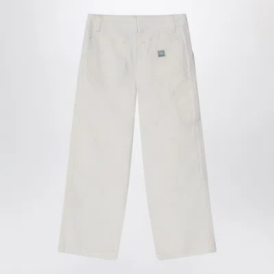 Polo Ralph Lauren White Cotton Trousers In White