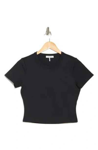 Rag & Bone Rb Enhance Baby Tee In Black