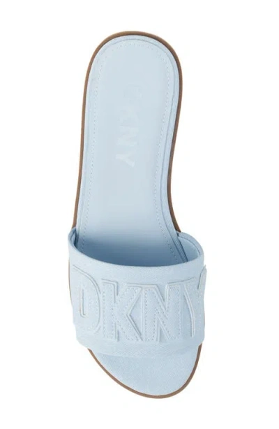 Dkny Women's Willow Slide Slip-on Flats Sandal In Celeste
