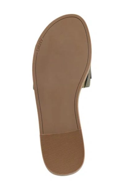 Dkny Women's Willow Slide Slip-on Flats Sandals In Green