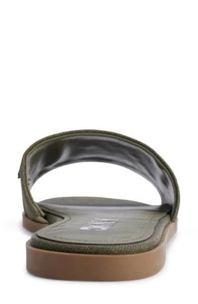 Dkny Women's Willow Slide Slip-on Flats Sandals In Green