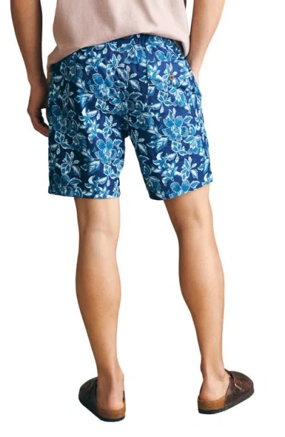 Faherty Sunwashed Board Shorts In Blue