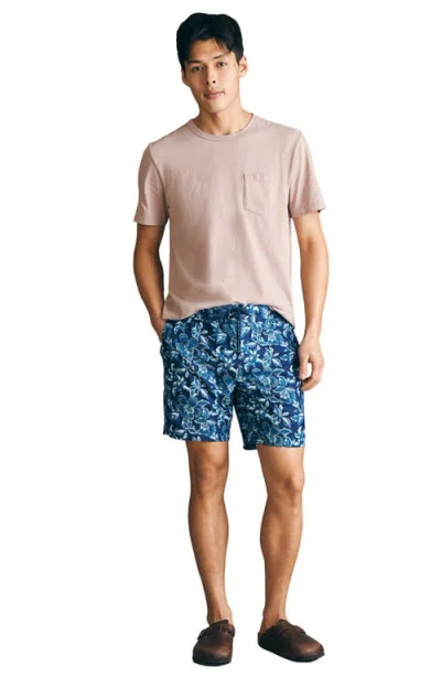 Faherty Sunwashed Board Shorts In Blue