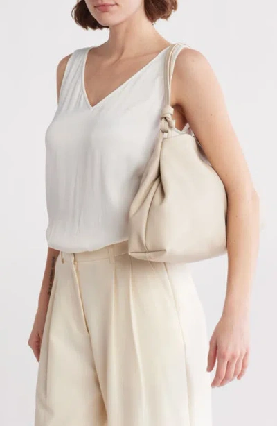 Bcbg Soft Knot Shoulder Bag In Soft Cream