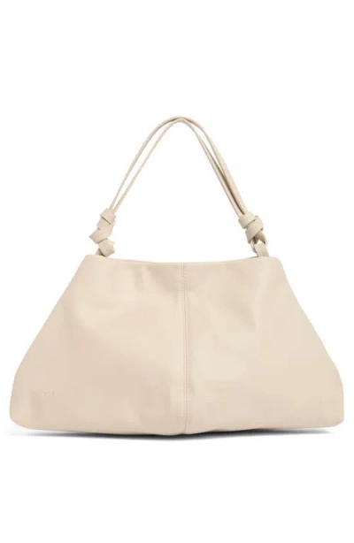 Bcbg Soft Knot Shoulder Bag In Soft Cream