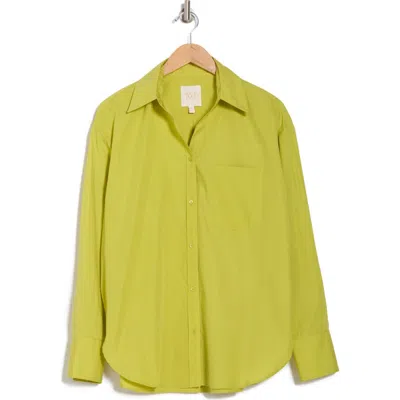 Twp Big Joe Oversize Button-up Shirt In Apple Green