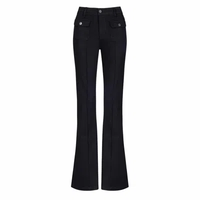 Donna Ida Hope The High Top Patch Pocket Bootcut - Blackest In Black