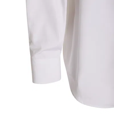 Alexander Mcqueen Embellished Collar Long Sleeves Shirt In White