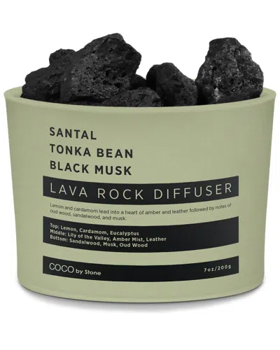 Coco By Stone Lava Rock Diffuser - Santal, Tonka Bean, Black Musk