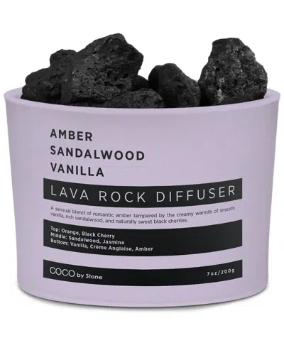 Coco By Stone Lava Rock Diffuser - Amber, Sandalwood, Vanilla
