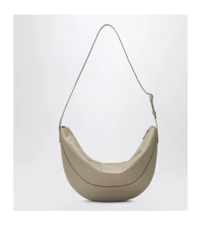 The Row Jouve Shoulder Bag In Grain Leather In Gray