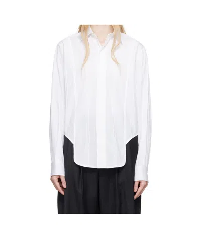 Ader Error Long Sleeve Shirt In White