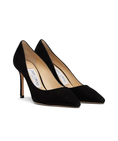 Jimmy Choo Womens Black Romy 100 Suede Courts 4.5