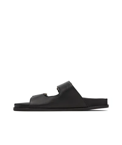 Jimmy Choo 25mm Fayence Leather Sandals In Black