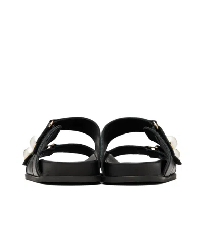 Jimmy Choo 25mm Fayence Leather Sandals In Black