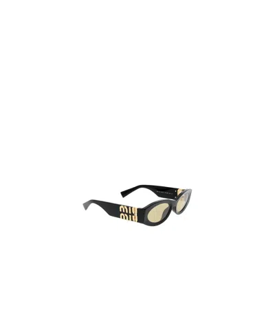 Miu Miu Woman Sunglass Mu 11ws 0mu 11ws In Black