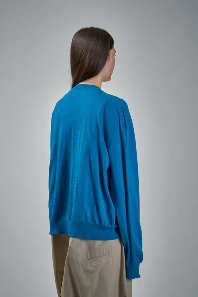 Sofie D'hoore Mito Cropped Cardigan Merinos In Blue