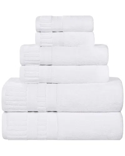 Superior Venice Zero Twist Cotton Medium Weight Soft Absorbent 6pc Towel Set