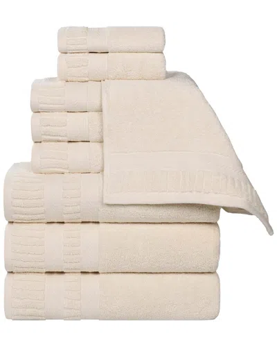 Superior Venice Zero Twist Cotton Medium Weight Soft Absorbent 9pc Towel Set
