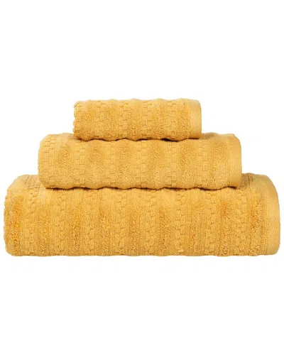 Superior Zuma Zero Twist Cotton Medium Weight Soft Absorbent 3pc Towel Set