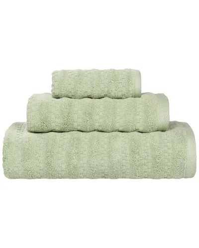 Superior Zuma Zero Twist Cotton Medium Weight Soft Absorbent 3pc Towel Set