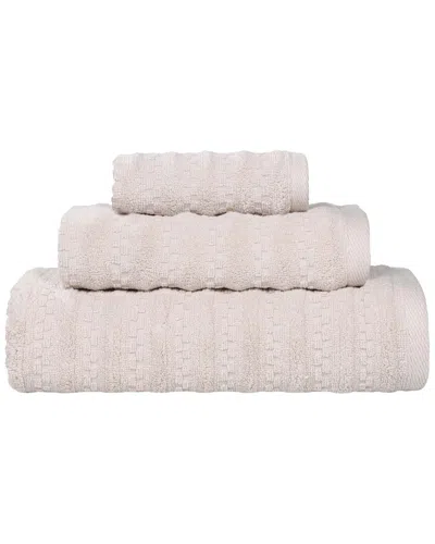 Superior Zuma Zero Twist Cotton Medium Weight Soft Absorbent 3pc Towel Set