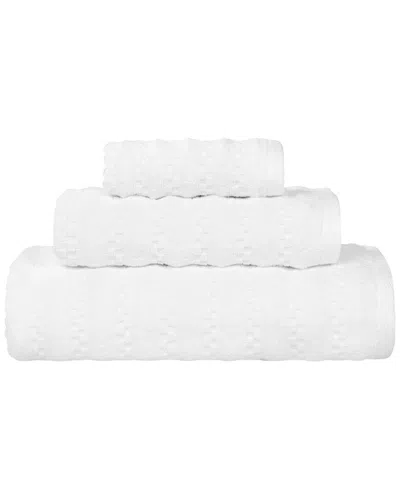 Superior Zuma Zero Twist Cotton Medium Weight Soft Absorbent 3pc Towel Set