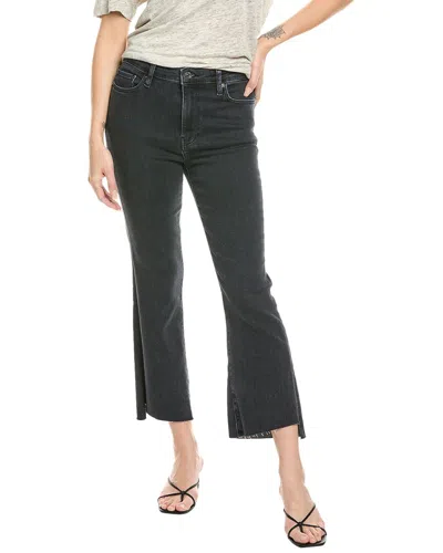 Frame Denim Le Crop Radio Cascade Hem Mini Boot Jean In Black