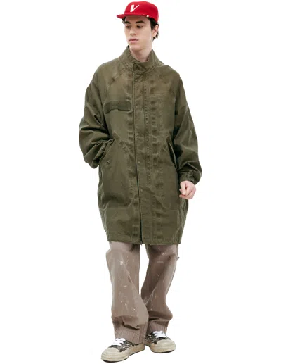 Visvim Khaki Six-five Fishtail Parka In Khaki