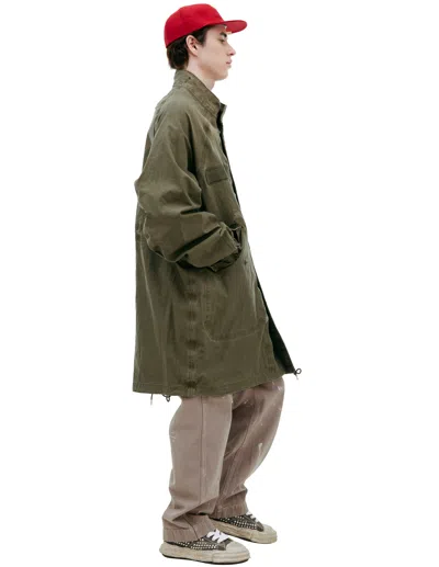 Visvim Khaki Six-five Fishtail Parka In Khaki