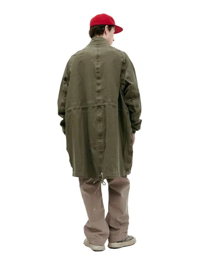 Visvim Khaki Six-five Fishtail Parka In Khaki