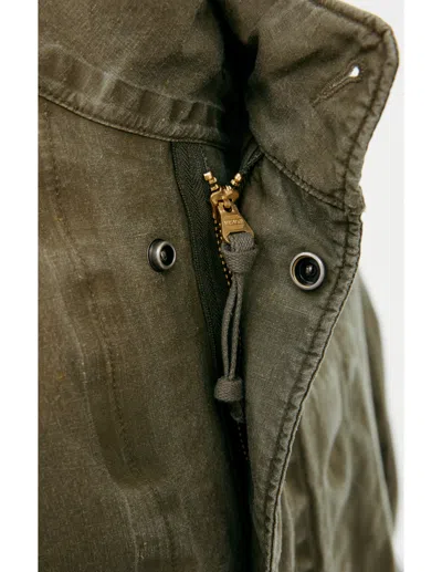 Visvim Khaki Six-five Fishtail Parka In Khaki