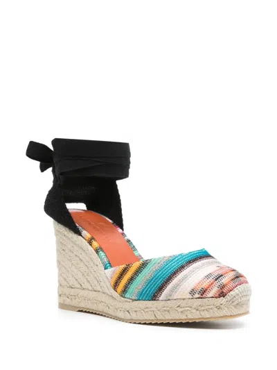 Missoni Espadrilles With Zig Zag Pattern In Neutrals
